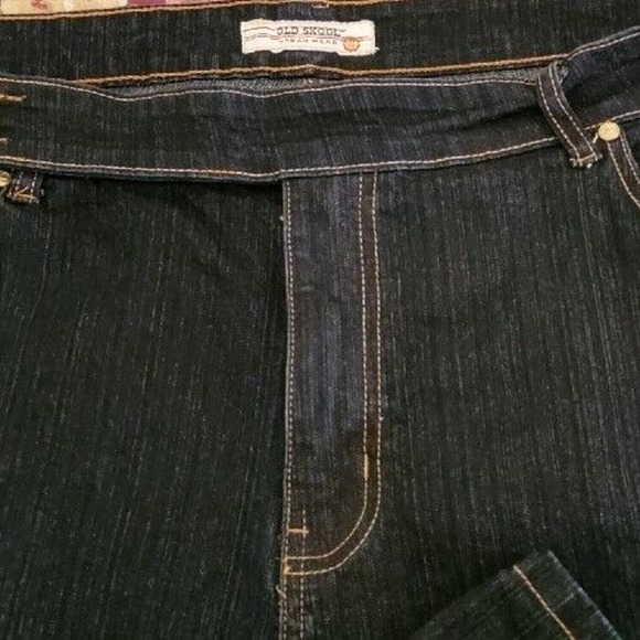 Old Skool Urban Wear, Dark Wash, High Rise, Flare Jeans, Women's Size 24 - Picture 3 of 8
